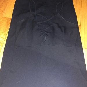 Black crisscross dress